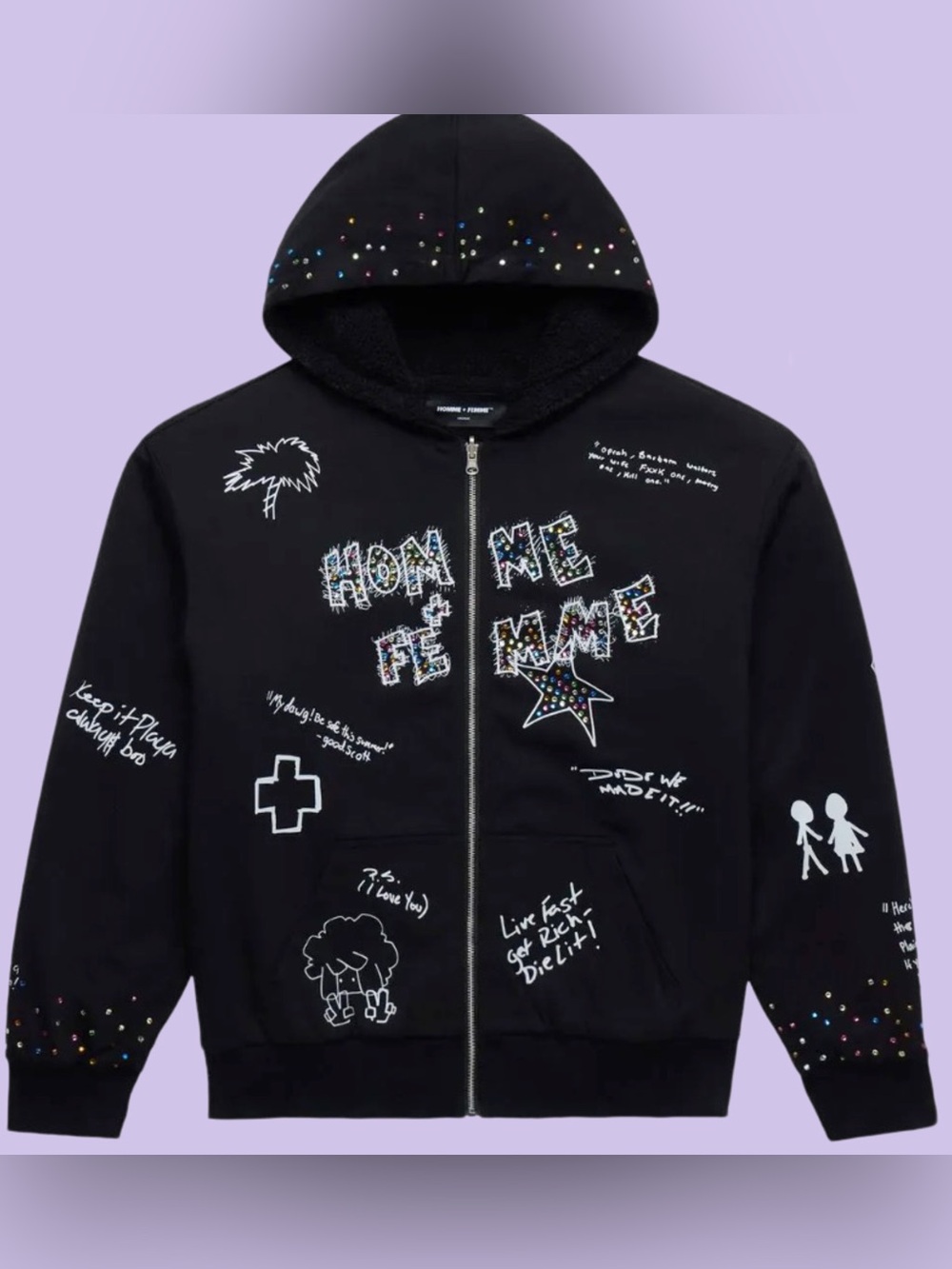 Home Femme ‘Yearbook’ Reversible Jacket. Sz 3XL